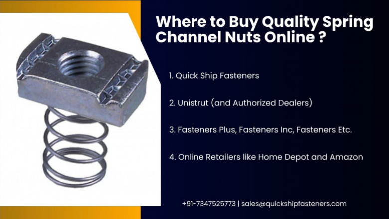Where to Buy Quality Spring Channel Nuts Online ?