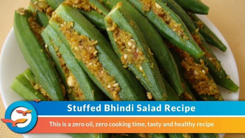 Stuffed Bhindi Salad – A No-Cook Diabetic-Friendly Snack