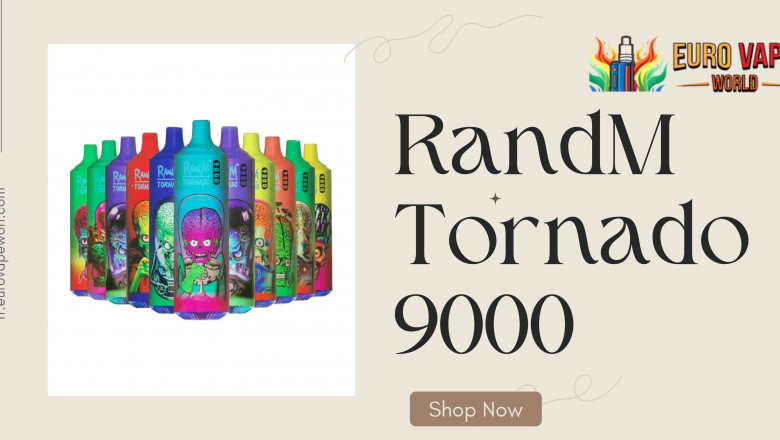 RandM Tornado 9000 : Puissance, Saveur et Technologie au Service du Vapotage Moderne