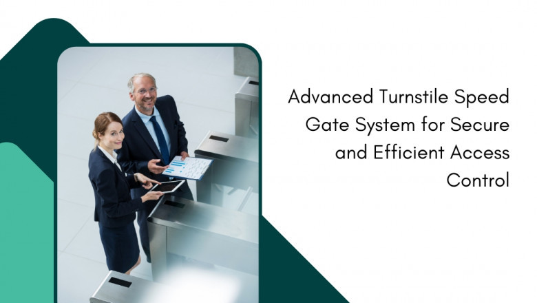 Biometric Identification Turnstile Speed Gates for Office Buildings in UAE