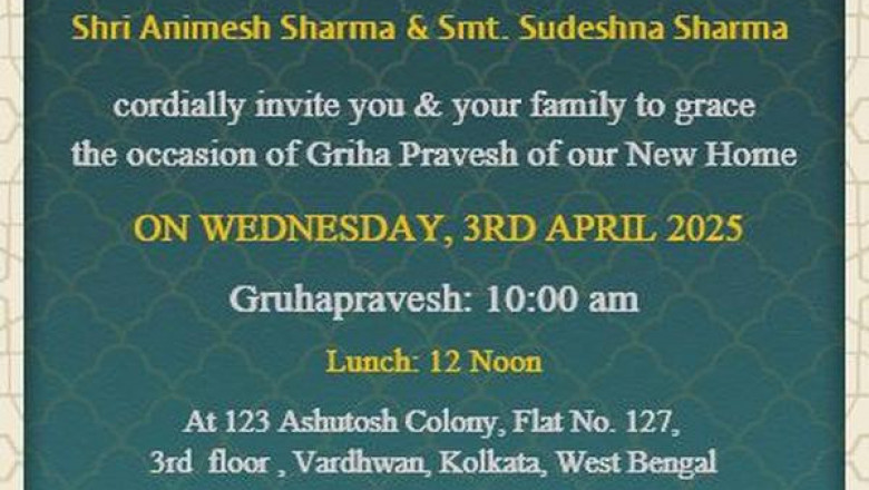Griha Pravesh Invitation Design – Create Elegant Housewarming Invites Online with CraftyArt